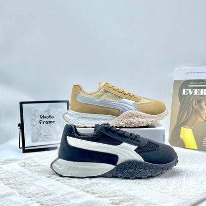 ♛𝔽𝕦𝕤𝕚𝕠𝕟 𝔽𝕠𝕔𝕦𝕤☢︎ꜰʟᴇxɪɴɢ-ꜱʜᴏᴇꜱ ♜✽𝟤𝟢𝟤𝟧✽ 夏季新款百搭厚底休閒運動鞋 女款 (35-40號）MB7