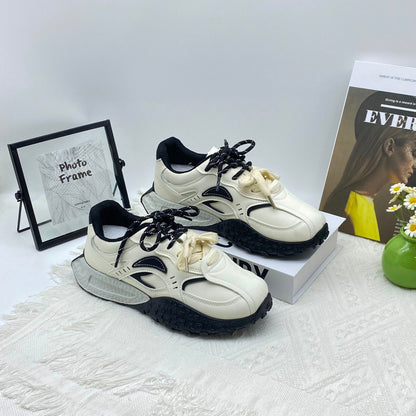 ♛𝔽𝕦𝕤𝕚𝕠𝕟 𝔽𝕠𝕔𝕦𝕤☢︎ꜰʟᴇxɪɴɢ-ꜱʜᴏᴇꜱ ♜✽𝟤𝟢𝟤𝟧✽ 夏季新款厚底支撐運動增高鞋 女款 (35-40號）BA10