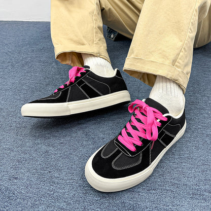 ♛𝔽𝕦𝕤𝕚𝕠𝕟 𝔽𝕠𝕔𝕦𝕤☢︎ꜱᴋᴀᴛᴇ ꜱʜᴏᴇꜱ ♜✽𝟤𝟢𝟤𝟧✽秋冬新款經典素面低筒板鞋   男女款 情侶款(36-44) YC-96