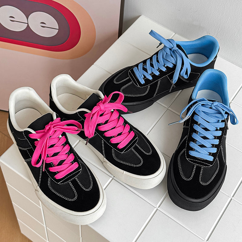 ♛𝔽𝕦𝕤𝕚𝕠𝕟 𝔽𝕠𝕔𝕦𝕤☢︎ꜱᴋᴀᴛᴇ ꜱʜᴏᴇꜱ ♜✽𝟤𝟢𝟤𝟧✽秋冬新款經典素面低筒板鞋   男女款 情侶款(36-44) YC-96