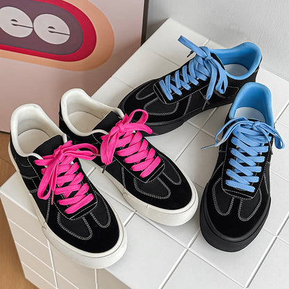 ♛𝔽𝕦𝕤𝕚𝕠𝕟 𝔽𝕠𝕔𝕦𝕤☢︎ꜱᴋᴀᴛᴇ ꜱʜᴏᴇꜱ ♜✽𝟤𝟢𝟤𝟧✽秋冬新款經典素面低筒板鞋   男女款 情侶款(36-44) YC-96