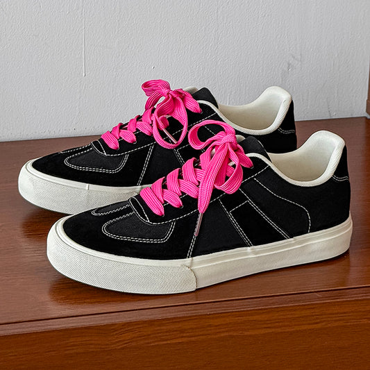 ♛𝔽𝕦𝕤𝕚𝕠𝕟 𝔽𝕠𝕔𝕦𝕤☢︎ꜱᴋᴀᴛᴇ ꜱʜᴏᴇꜱ ♜✽𝟤𝟢𝟤𝟧✽秋冬新款經典素面低筒板鞋   男女款 情侶款(36-44) YC-96