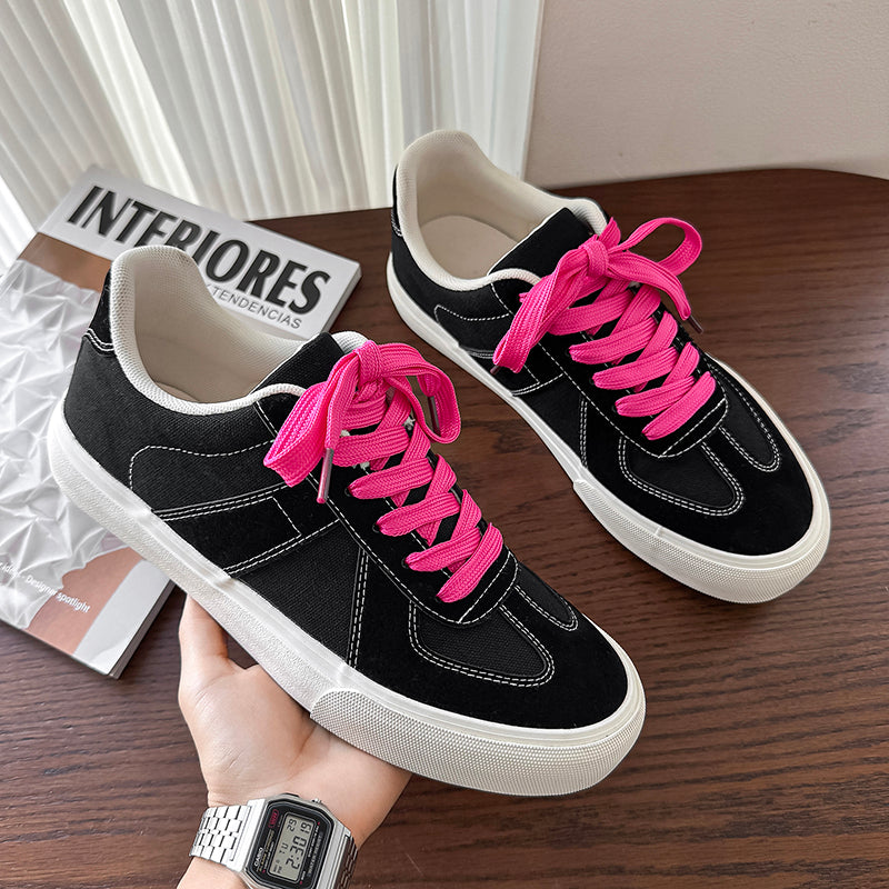 ♛𝔽𝕦𝕤𝕚𝕠𝕟 𝔽𝕠𝕔𝕦𝕤☢︎ꜱᴋᴀᴛᴇ ꜱʜᴏᴇꜱ ♜✽𝟤𝟢𝟤𝟧✽秋冬新款經典素面低筒板鞋   男女款 情侶款(36-44) YC-96