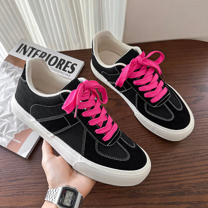 ♛𝔽𝕦𝕤𝕚𝕠𝕟 𝔽𝕠𝕔𝕦𝕤☢︎ꜱᴋᴀᴛᴇ ꜱʜᴏᴇꜱ ♜✽𝟤𝟢𝟤𝟧✽秋冬新款經典素面低筒板鞋   男女款 情侶款(36-44) YC-96