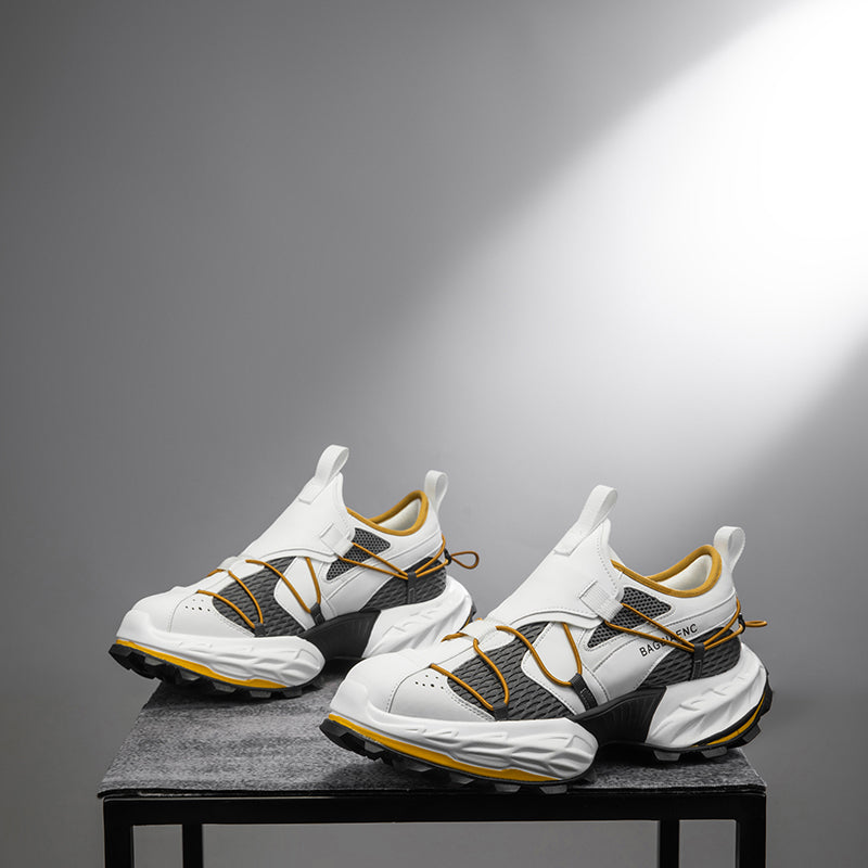 ♛𝔽𝕦𝕤𝕚𝕠𝕟 𝔽𝕠𝕔𝕦𝕤☢︎ᴄᴀꜱᴜᴀʟ ꜱɴᴇᴀᴋᴇʀ ♜✽𝟤𝟢𝟤𝟧✽春夏新款 HeteroRun中筒厚底休閒厚底運動鞋   男女款 ʟ𝟥𝟤𝟣