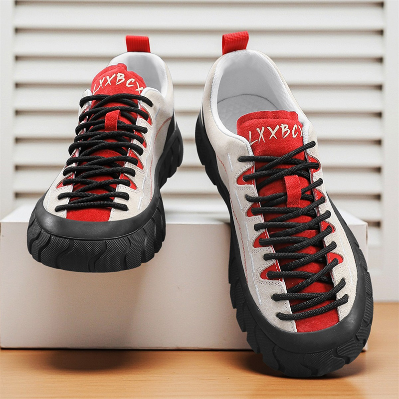 ♛𝔽𝕦𝕤𝕚𝕠𝕟 𝔽𝕠𝕔𝕦𝕤☢︎ꜱᴋᴀᴛᴇ ꜱʜᴏᴇꜱ ♜✽𝟤𝟢𝟤𝟧✽秋冬新款麂皮輪胎底防滑低筒板鞋   男女款 情侶款  TL-92