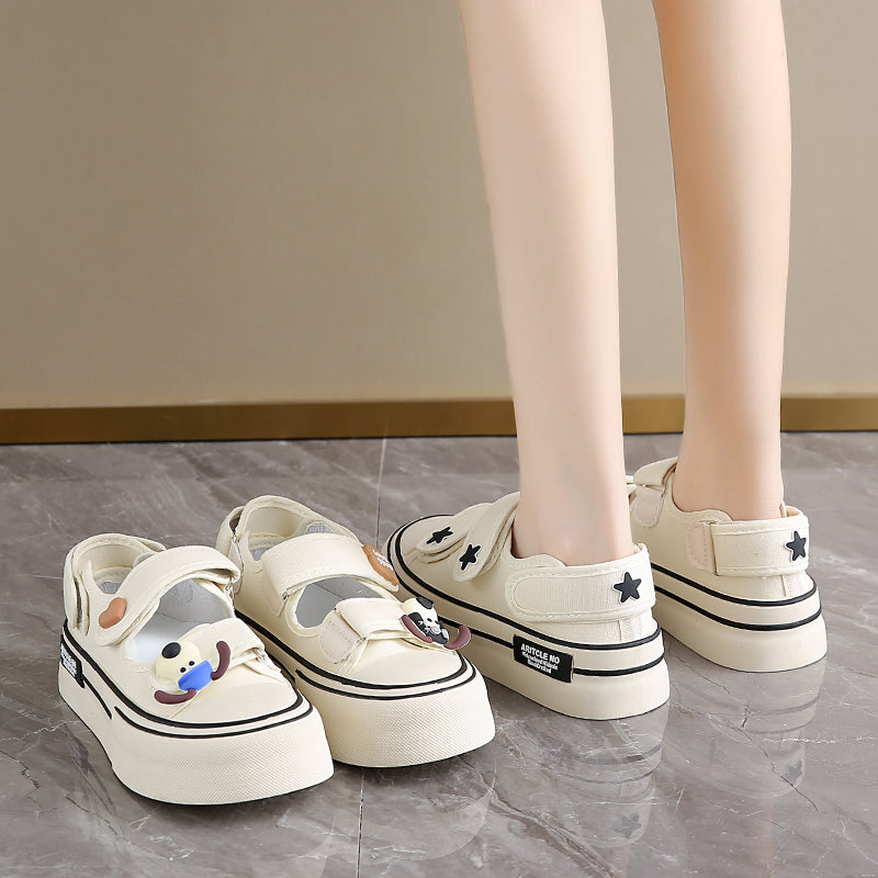 ♛𝔽𝕦𝕤𝕚𝕠𝕟 𝔽𝕠𝕔𝕦𝕤☢︎ꜰʟᴇxɪɴɢ-ꜱʜᴏᴇꜱ ♜✽𝟤𝟢𝟤𝟧✽ 春夏新款超透氣帆布包腳涼鞋增高3cm up  女款 (35-40號）ᴊᴅ𝟧𝟦