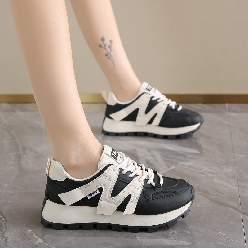 ♛𝔽𝕦𝕤𝕚𝕠𝕟 𝔽𝕠𝕔𝕦𝕤☢︎ꜰʟᴇxɪɴɢ-ꜱʜᴏᴇꜱ ♜✽𝟤𝟢𝟤𝟧✽ 夏季新款厚底M標休閒運動鞋 女款 (35-40號）XS89