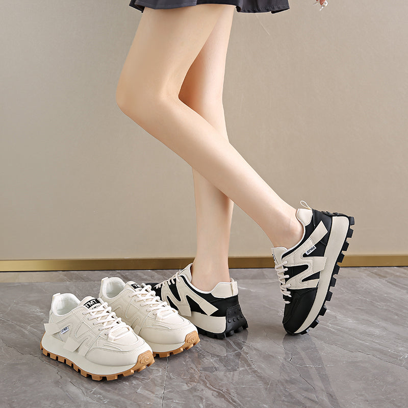 ♛𝔽𝕦𝕤𝕚𝕠𝕟 𝔽𝕠𝕔𝕦𝕤☢︎ꜰʟᴇxɪɴɢ-ꜱʜᴏᴇꜱ ♜✽𝟤𝟢𝟤𝟧✽ 夏季新款厚底M標休閒運動鞋 女款 (35-40號）XS89