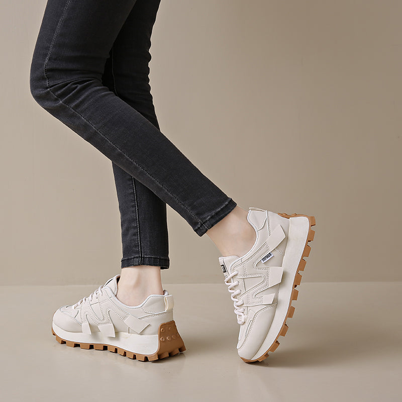 ♛𝔽𝕦𝕤𝕚𝕠𝕟 𝔽𝕠𝕔𝕦𝕤☢︎ꜰʟᴇxɪɴɢ-ꜱʜᴏᴇꜱ ♜✽𝟤𝟢𝟤𝟧✽ 夏季新款厚底M標休閒運動鞋 女款 (35-40號）XS89