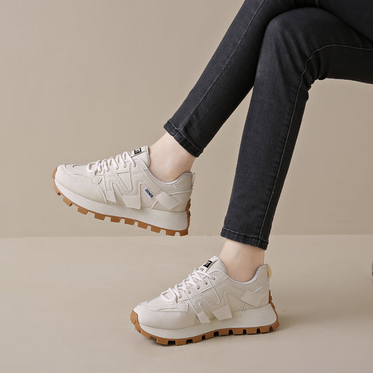 ♛𝔽𝕦𝕤𝕚𝕠𝕟 𝔽𝕠𝕔𝕦𝕤☢︎ꜰʟᴇxɪɴɢ-ꜱʜᴏᴇꜱ ♜✽𝟤𝟢𝟤𝟧✽ 夏季新款厚底M標休閒運動鞋 女款 (35-40號）XS89