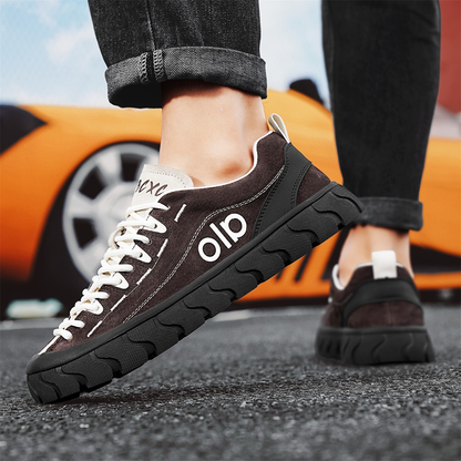 ♛𝔽𝕦𝕤𝕚𝕠𝕟 𝔽𝕠𝕔𝕦𝕤☢︎ꜱᴋᴀᴛᴇ ꜱʜᴏᴇꜱ ♜✽𝟤𝟢𝟤𝟧✽秋冬新款麂皮輪胎底防滑低筒板鞋   男女款 情侶款  TL-92