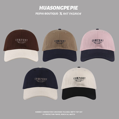 𝔽𝕦𝕤𝕚𝕠𝕟 𝔽𝕠𝕔𝕦𝕤 ✘ ２０２５ 年/美式嘻哈休閒春夏新款復古撞色字母老帽棒球帽