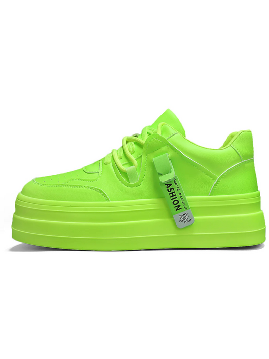 ♛𝔽𝕦𝕤𝕚𝕠𝕟 𝔽𝕠𝕔𝕦𝕤☢︎ꜱᴋᴀᴛᴇ ꜱʜᴏᴇꜱ ♜✽𝟤𝟢𝟤𝟧✽春夏新款歐美潮流厚底增高百搭休閒板鞋 男女款 ᴅᴍ𝟪𝟢𝟢