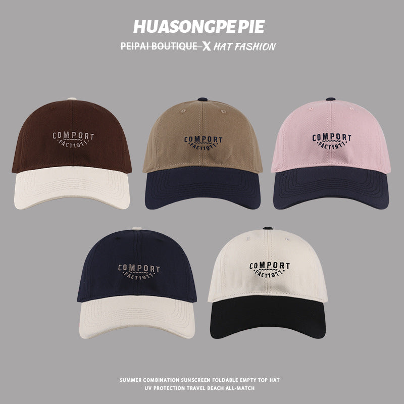 𝔽𝕦𝕤𝕚𝕠𝕟 𝔽𝕠𝕔𝕦𝕤 ✘ ２０２５ 年/美式嘻哈休閒春夏新款復古撞色字母老帽棒球帽