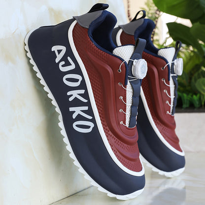 ♛𝔽𝕦𝕤𝕚𝕠𝕟 𝔽𝕠𝕔𝕦𝕤☢︎ᴄᴀꜱᴜᴀʟ ꜱɴᴇᴀᴋᴇʀ ♜✽𝟤𝟢𝟤𝟧✽ 春夏新款超前衛無繩旋轉扣式懶人運動鞋 男女款 大🦶款 (39-48號)  ᴊᴍ𝟢𝟩𝟩