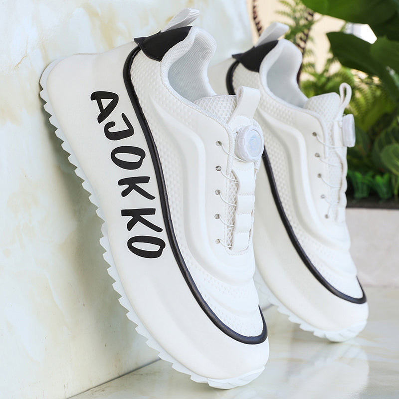 ♛𝔽𝕦𝕤𝕚𝕠𝕟 𝔽𝕠𝕔𝕦𝕤☢︎ᴄᴀꜱᴜᴀʟ ꜱɴᴇᴀᴋᴇʀ ♜✽𝟤𝟢𝟤𝟧✽ 春夏新款超前衛無繩旋轉扣式懶人運動鞋 男女款 大🦶款 (39-48號)   ᴊᴍ𝟢𝟩𝟩