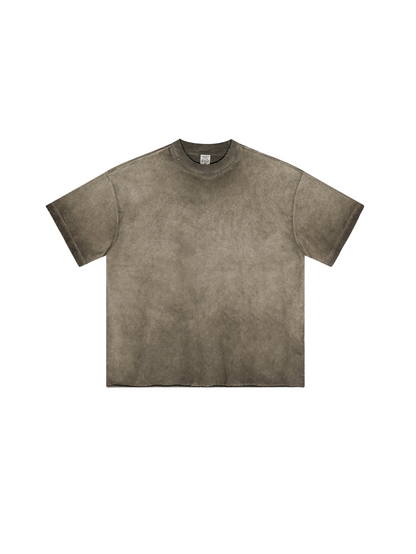 ▶𝔽𝕦𝕤𝕚𝕠𝕟 𝔽𝕠𝕔𝕦𝕤 ⌘𝓦𝓪𝓼𝓱𝓮𝓭 𝔀𝓲𝓷𝓭 ◀2025夏季美式潮牌寬鬆大碼短袖水洗做舊巴家同款 TZ-04