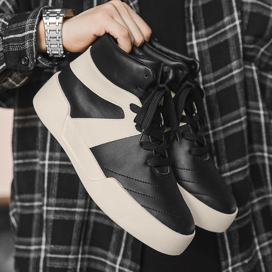 ♛𝔽𝕦𝕤𝕚𝕠𝕟 𝔽𝕠𝕔𝕦𝕤☢︎ᴄᴀꜱᴜᴀʟ ᴅʀᴇꜱꜱ ♜✽2026✽ 經典素面高筒厚底增高板鞋 男女款 情侶款 YX-20