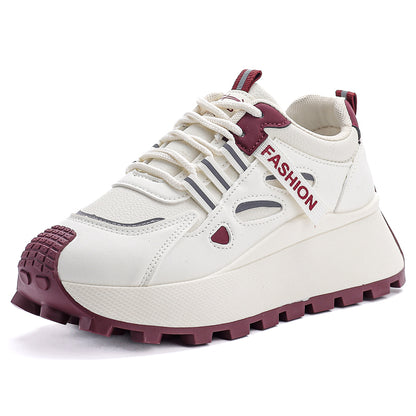 ♛𝔽𝕦𝕤𝕚𝕠𝕟 𝔽𝕠𝕔𝕦𝕤☢︎ꜰʟᴇxɪɴɢ-ꜱʜᴏᴇꜱ ♜✽𝟤𝟢𝟤𝟧✽ 夏季新款增高顯腿長休閒運動鞋 女款 (35-40號）HL9