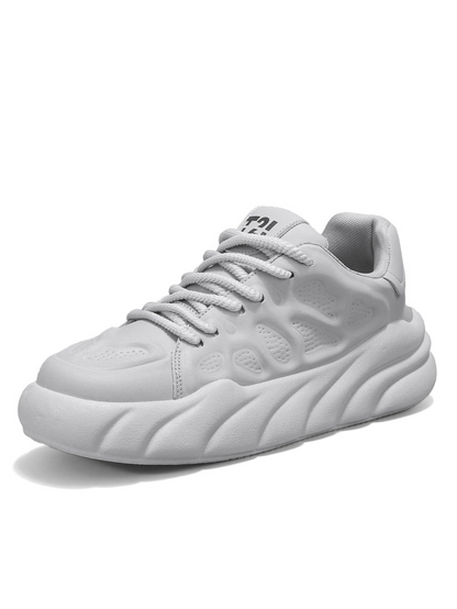 ♛𝔽𝕦𝕤𝕚𝕠𝕟 𝔽𝕠𝕔𝕦𝕤☢︎ᴄᴀꜱᴜᴀʟ ꜱɴᴇᴀᴋᴇʀ ♜✽𝟤𝟢𝟤𝟧✽ 春夏白霧雲感厚底增高潮鞋 中性男女款  ʏ𝟪𝟧𝟣