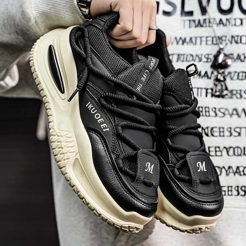 ♛𝔽𝕦𝕤𝕚𝕠𝕟 𝔽𝕠𝕔𝕦𝕤☢︎ᴄᴀꜱᴜᴀʟ ꜱɴᴇᴀᴋᴇʀ ♜✽𝟤𝟢𝟤𝟧✽ 春夏新款隱形增高棒球風懶人老爹鞋運動鞋 男女款 大🦶款 (39-48號)xf989