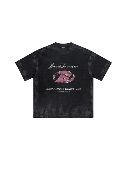 ▶𝔽𝕦𝕤𝕚𝕠𝕟 𝔽𝕠𝕔𝕦𝕤 ⌘𝓦𝓪𝓼𝓱𝓮𝓭 𝔀𝓲𝓷𝓭 ◀2025夏季美式重磅字母印花小圓領高级感短袖T恤  TZ-11