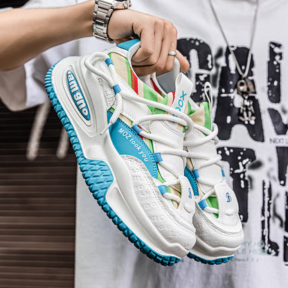 ♛𝔽𝕦𝕤𝕚𝕠𝕟 𝔽𝕠𝕔𝕦𝕤☢︎ᴄᴀꜱᴜᴀʟ ꜱɴᴇᴀᴋᴇʀ ♜✽𝟤𝟢𝟤𝟧✽ 春夏新款隱形增高鱷魚風老爹鞋運動鞋 男女款 大🦶款 (39-48號)xf282