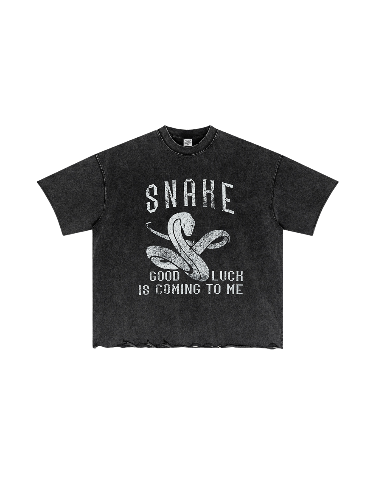 ▶𝔽𝕦𝕤𝕚𝕠𝕟 𝔽𝕠𝕔𝕦𝕤 ⌘𝓦𝓪𝓼𝓱𝓮𝓭 𝔀𝓲𝓷𝓭 ◀ 2025夏季歐美高街蛇年印花街舞嘻哈hiphop炸街演出服短袖T恤男潮 TZ-19