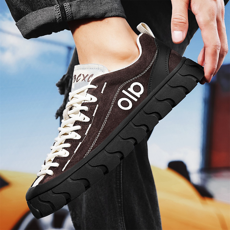 ♛𝔽𝕦𝕤𝕚𝕠𝕟 𝔽𝕠𝕔𝕦𝕤☢︎ꜱᴋᴀᴛᴇ ꜱʜᴏᴇꜱ ♜✽𝟤𝟢𝟤𝟧✽秋冬新款麂皮輪胎底防滑低筒板鞋   男女款 情侶款  TL-92