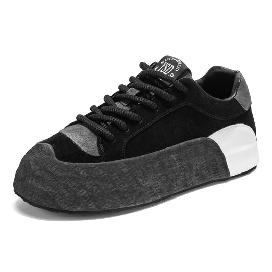 ♛𝔽𝕦𝕤𝕚𝕠𝕟 𝔽𝕠𝕔𝕦𝕤☢︎ꜱᴋᴀᴛᴇ ꜱʜᴏᴇꜱ♜ ✽ 𝟤𝟢𝟤𝟧✽新款拼色增高厚底板鞋   中性男女款