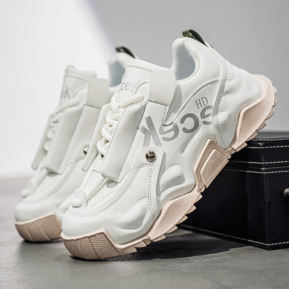 ♛𝔽𝕦𝕤𝕚𝕠𝕟 𝔽𝕠𝕔𝕦𝕤☢︎ᴄᴀꜱᴜᴀʟ ꜱɴᴇᴀᴋᴇʀ ♜ ✽𝟤𝟢𝟤𝟧✽秋冬新款運動氣囊包覆隱形增高運動鞋  男女款  情侶款 XS-05