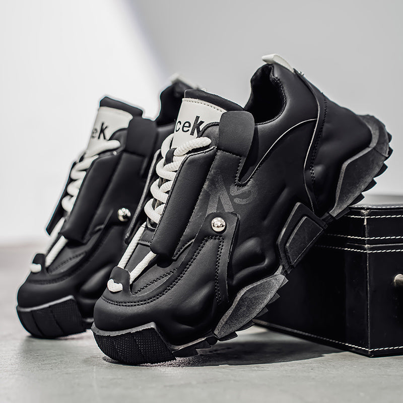 ♛𝔽𝕦𝕤𝕚𝕠𝕟 𝔽𝕠𝕔𝕦𝕤☢︎ᴄᴀꜱᴜᴀʟ ꜱɴᴇᴀᴋᴇʀ ♜ ✽𝟤𝟢𝟤𝟧✽秋冬新款運動氣囊包覆隱形增高運動鞋  男女款  情侶款 XS-05