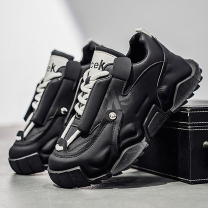 ♛𝔽𝕦𝕤𝕚𝕠𝕟 𝔽𝕠𝕔𝕦𝕤☢︎ᴄᴀꜱᴜᴀʟ ꜱɴᴇᴀᴋᴇʀ ♜ ✽𝟤𝟢𝟤𝟧✽秋冬新款運動氣囊包覆隱形增高運動鞋  男女款  情侶款 XS-05