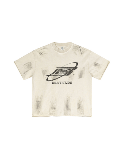 ▶𝔽𝕦𝕤𝕚𝕠𝕟 𝔽𝕠𝕔𝕦𝕤 ⌘𝓦𝓪𝓼𝓱𝓮𝓭 𝔀𝓲𝓷𝓭 ◀ 2025夏季美式潮牌fog水洗做舊斑驳字母印花短袖半袖Ｔ恤 TZ-21