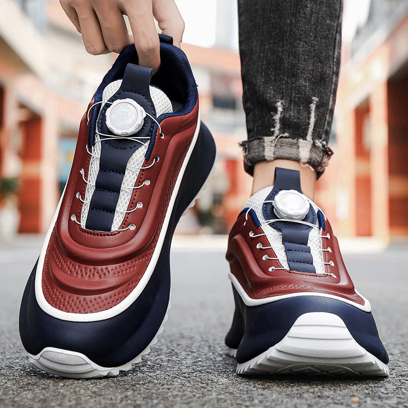 ♛𝔽𝕦𝕤𝕚𝕠𝕟 𝔽𝕠𝕔𝕦𝕤☢︎ᴄᴀꜱᴜᴀʟ ꜱɴᴇᴀᴋᴇʀ ♜✽𝟤𝟢𝟤𝟧✽ 春夏新款超前衛無繩旋轉扣式懶人運動鞋 男女款 大🦶款 (39-48號)  ᴊᴍ𝟢𝟩𝟩