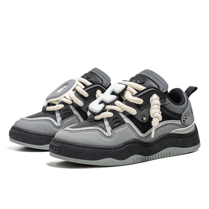 ♛𝔽𝕦𝕤𝕚𝕠𝕟 𝔽𝕠𝕔𝕦𝕤☢︎ꜱᴋᴀᴛᴇ ꜱʜᴏᴇꜱ  ♜✽𝟤𝟢𝟤𝟧✽ 春夏新款經典嘻哈配色ＯＥ板鞋 男女款 情侶款  大🦶款 (36-45號)  C01