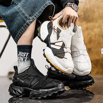 ♛𝔽𝕦𝕤𝕚𝕠𝕟 𝔽𝕠𝕔𝕦𝕤☢︎ᴄᴀꜱᴜᴀʟ ꜱɴᴇᴀᴋᴇʀ ♜✽𝟤𝟢𝟤𝟧✽春夏新款 HeteroRun中筒厚底休閒厚底運動鞋   男女款 ʟ𝟥𝟤𝟣