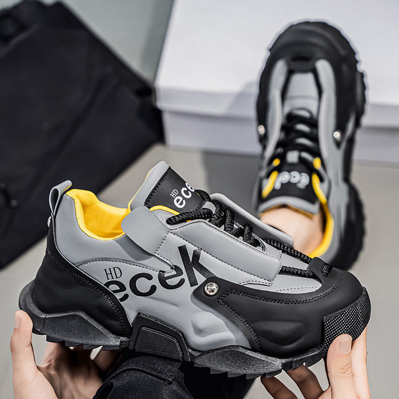 ♛𝔽𝕦𝕤𝕚𝕠𝕟 𝔽𝕠𝕔𝕦𝕤☢︎ᴄᴀꜱᴜᴀʟ ꜱɴᴇᴀᴋᴇʀ ♜ ✽𝟤𝟢𝟤𝟧✽秋冬新款運動氣囊包覆隱形增高運動鞋  男女款  情侶款 XS-05