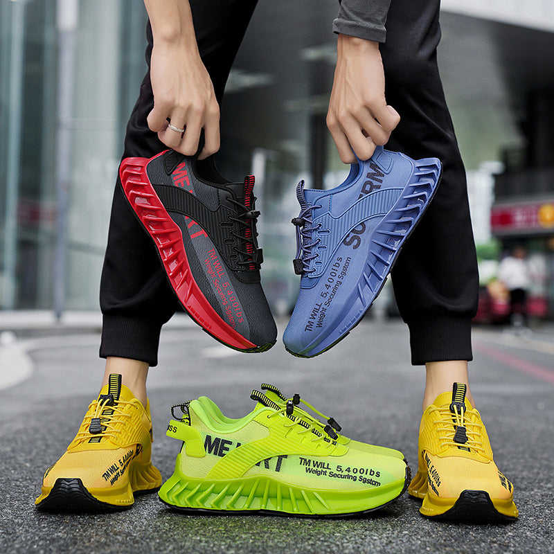 ♛𝔽𝕦𝕤𝕚𝕠𝕟 𝔽𝕠𝕔𝕦𝕤☢︎ᴄᴀꜱᴜᴀʟ ꜱɴᴇᴀᴋᴇʀ ♜✽𝟤𝟢𝟤𝟧✽春夏新輕量化純色戰士全包覆特殊支撐運動鞋   男女款  大🦶款(39-45)  S913