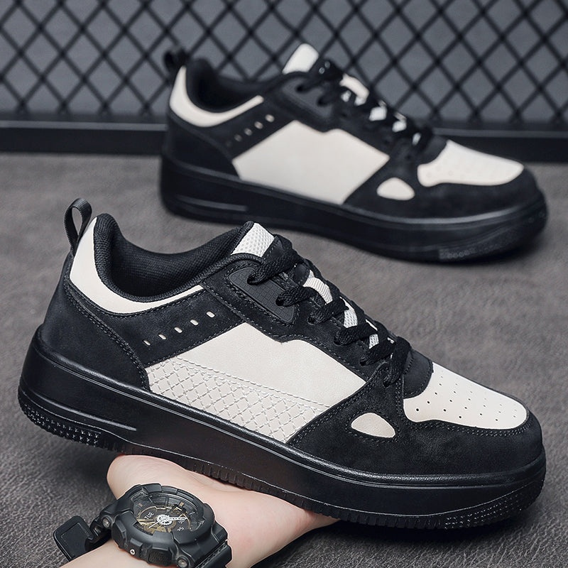 ♛𝔽𝕦𝕤𝕚𝕠𝕟 𝔽𝕠𝕔𝕦𝕤☢︎ꜱᴋᴀᴛᴇ ꜱʜᴏᴇꜱ ♜✽𝟤𝟢𝟤𝟧✽春夏新款復古經典板鞋雙拼色增高板鞋   男女款 大🦶款 (39-47號)  x𝟫𝟢𝟨