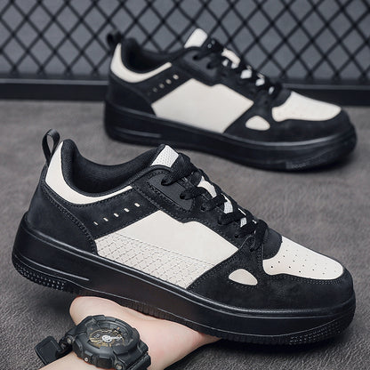 ♛𝔽𝕦𝕤𝕚𝕠𝕟 𝔽𝕠𝕔𝕦𝕤☢︎ꜱᴋᴀᴛᴇ ꜱʜᴏᴇꜱ ♜✽𝟤𝟢𝟤𝟧✽春夏新款復古經典板鞋雙拼色增高板鞋   男女款 大🦶款 (39-47號)  x𝟫𝟢𝟨