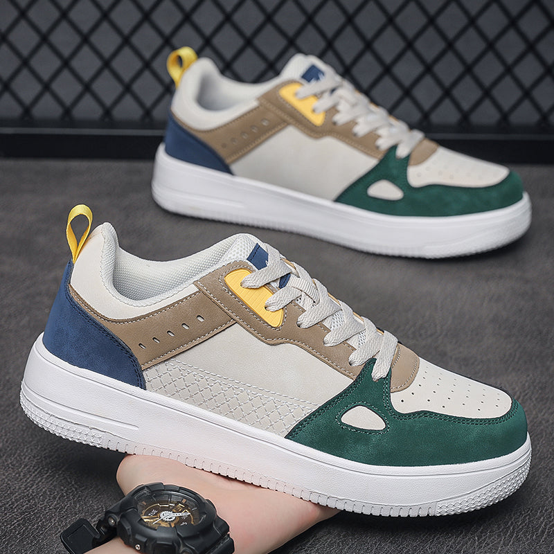 ♛𝔽𝕦𝕤𝕚𝕠𝕟 𝔽𝕠𝕔𝕦𝕤☢︎ꜱᴋᴀᴛᴇ ꜱʜᴏᴇꜱ♜ ✽𝟤𝟢𝟤𝟧✽春夏新款復古經典板鞋雙拼色增高板鞋   男女款 大🦶款 (39-47號)   x𝟫𝟢𝟨