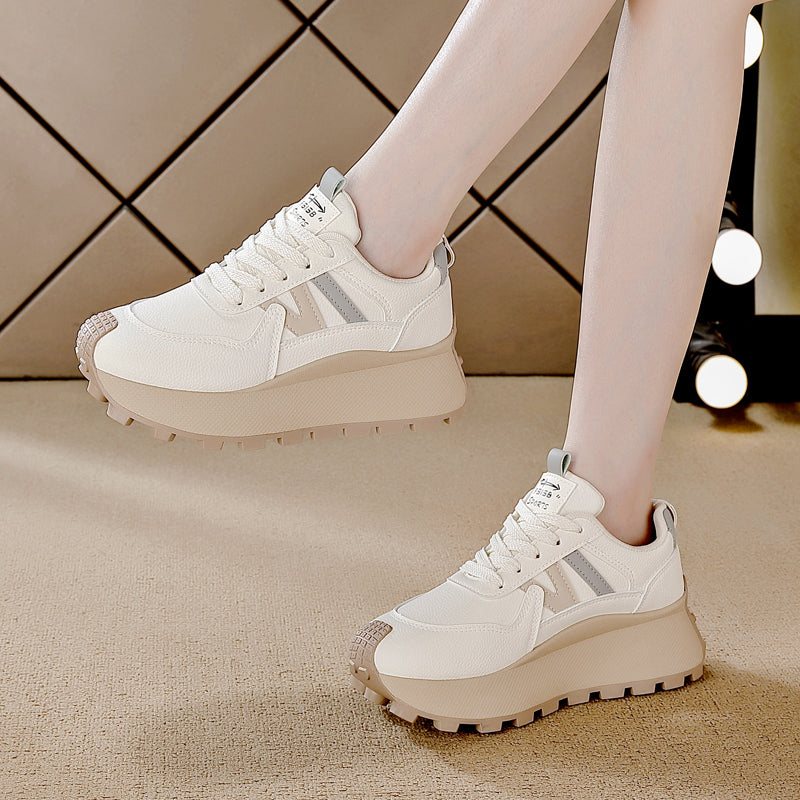 ♛𝔽𝕦𝕤𝕚𝕠𝕟 𝔽𝕠𝕔𝕦𝕤☢︎ꜰʟᴇxɪɴɢ-ꜱʜᴏᴇꜱ ♜✽𝟤𝟢𝟤𝟧✽ 夏季新款增高顯腿長休閒運動鞋 女款 (35-40號）HL81