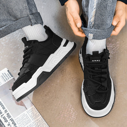 ♛𝔽𝕦𝕤𝕚𝕠𝕟 𝔽𝕠𝕔𝕦𝕤☢︎ᴄᴀꜱᴜᴀʟ ꜱɴᴇᴀᴋᴇʀ ♜ ✽𝟤𝟢𝟤𝟧✽秋冬新款運動支撐隱形增高籃球運動鞋  男女款  情侶款 LL-28