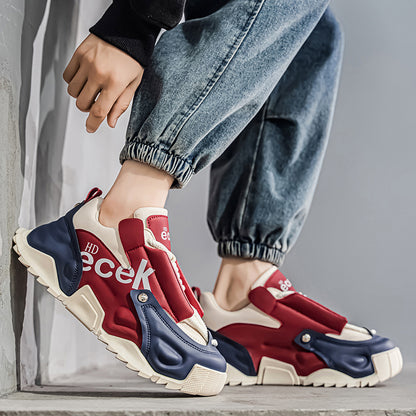 ♛𝔽𝕦𝕤𝕚𝕠𝕟 𝔽𝕠𝕔𝕦𝕤☢︎ᴄᴀꜱᴜᴀʟ ꜱɴᴇᴀᴋᴇʀ ♜ ✽𝟤𝟢𝟤𝟧✽秋冬新款運動氣囊包覆隱形增高運動鞋  男女款  情侶款 XS-05