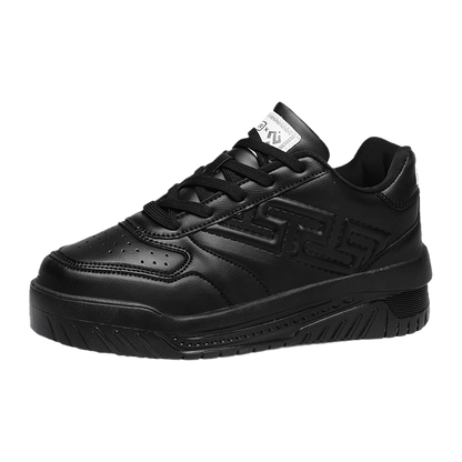 ♛𝔽𝕦𝕤𝕚𝕠𝕟 𝔽𝕠𝕔𝕦𝕤☢︎ꜱᴋᴀᴛᴇ ꜱʜᴏᴇꜱ ♜✽𝟤𝟢𝟤𝟧✽秋冬新款經典素色浮雕透氣低筒板鞋   男女款 情侶款  LD-53