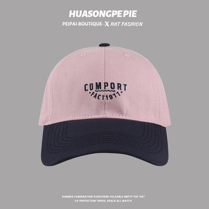 𝔽𝕦𝕤𝕚𝕠𝕟 𝔽𝕠𝕔𝕦𝕤 ✘ ２０２５ 年/美式嘻哈休閒春夏新款復古撞色字母老帽棒球帽