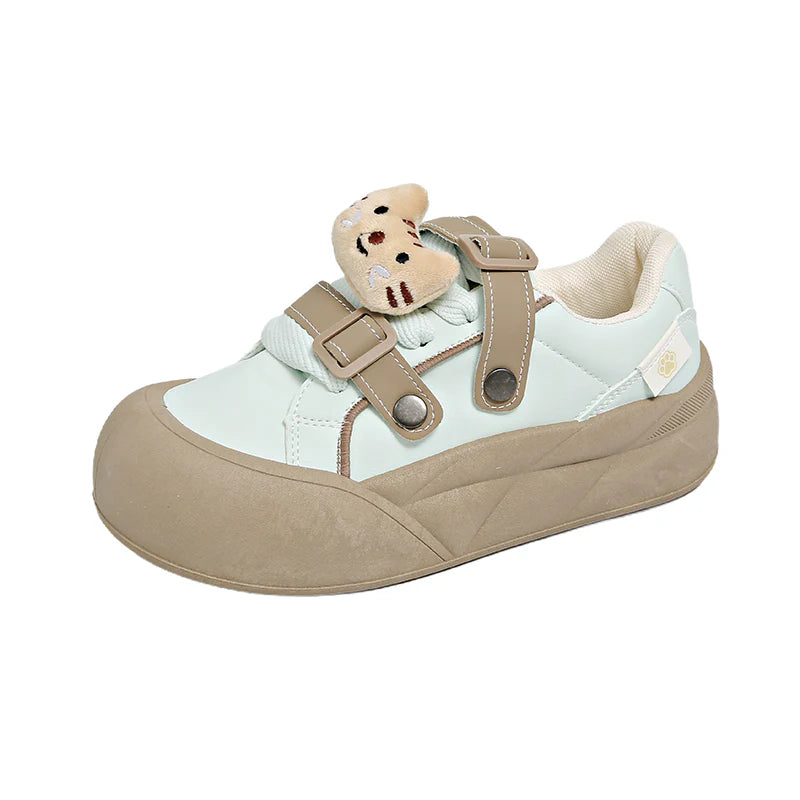 ♛𝔽𝕦𝕤𝕚𝕠𝕟 𝔽𝕠𝕔𝕦𝕤☢︎ꜰʟᴇxɪɴɢ-ꜱʜᴏᴇꜱ ♜ ✽𝟤𝟢𝟤𝟧✽ 可愛萌動物休閒厚底增高𝟧ᴄᴍ鞋  女款(35-40號）ᴀ𝟢𝟪