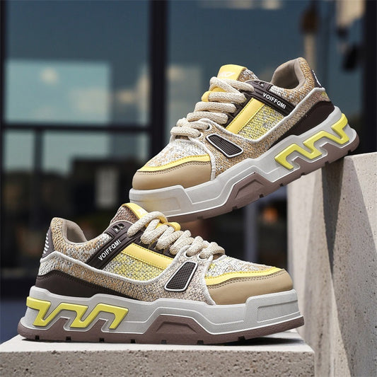 ♛𝔽𝕦𝕤𝕚𝕠𝕟 𝔽𝕠𝕔𝕦𝕤☢︎ꜱᴋᴀᴛᴇ ꜱʜᴏᴇꜱ ♜✽𝟤𝟢𝟤𝟧✽秋冬新款迷彩刺繡隱形增高低筒板鞋   男女款 情侶款  LL-89